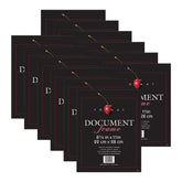 MCS Format 8.5x11 frame front view with sleek black matte finish for diplomas