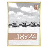 MCS Foundation brass frame front view with plexi protection for posters