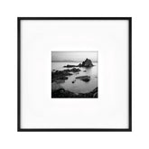 MCS Foundry 18x18 frame front view with sleek black metal finish for galleries