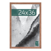 MCS Museum Poster Frame 24x36 with woodgrain front for bold wall display.
