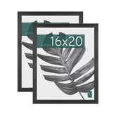 MCS Studio Gallery 16x20 frame in black woodgrain ready for wall display