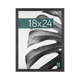 MCS Studio Gallery 18x24 frame front view with black woodgrain finish, ideal for photos and art