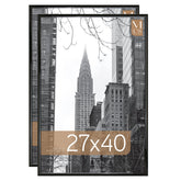 MCS Trendsetter 27x40 frame front view with gloss black finish ideal for posters