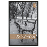 MCS Trendsetter frame in black high-gloss finish, front view, ideal for posters and photos