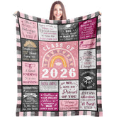 Mcurore graduation blanket spread on sofa for cozy home comfort