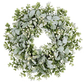 MDSTBN lambs ear wreath 26in front door for welcoming spring curb appeal