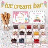 Meanplan ice cream cups shown in pastel display for a charming dessert bar