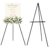 MEEDEN wooden easel stand with durable pine for long-lasting displays.