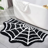 Meetory spider web bath mat ultra-plush for soft comfort after showers.