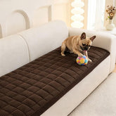 MEETSKY couch cover plush fabric keeps cushions cozy and protected.