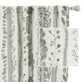 MEETSKY Sage Green Curtains 84-inch living room view with soft light filtering for privacy