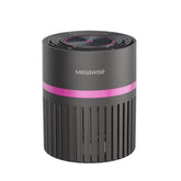 Megawise H13 air purifier front view in a compact room setting.