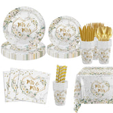 Mehofond Mr and Mrs gold text plates elevate wedding tables