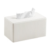 MEIBOOCH ivory extra large tissue box cover complements any room.