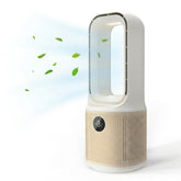 MEIIS 14-inch bladeless desk fan safety design and smooth airflow.