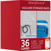 MEIQIHOME vacuum seal bags 36-pack in luggage for clutter-free travel