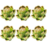 Meiwlong artichokes six-pack green for natural-looking table centerpieces.