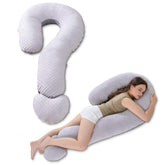 Meiz Question Mark Pillow with full-length design provides balanced support for the body.