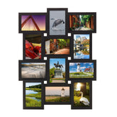 MELANNCO collage frame with 12-photo layout for a cohesive wall display.