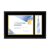 MELANNCO diploma frame front view with tassel holder for a polished display