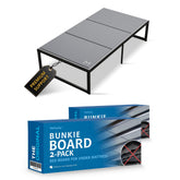 Meliusly low-profile bunkie board twin 38x75 pack, discreet support under mattress.