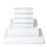 Mellanni queen sheet set in soft microfiber provides year-round comfort.