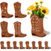 Memorywuu western boot flower box style A enhances rustic table centerpieces.