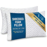 Meoflaw king-size loft pillow demonstrates adjustable fill for personalized support