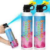 Merear blue gender reveal extinguisher two-pack enhances baby boy reveal decor.