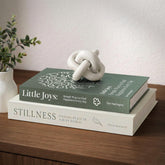 MESMOS Stillness decorative book cover enhances calm shelf decor.