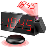 Mesqool clock under a pillow delivering bed shaker wake-up