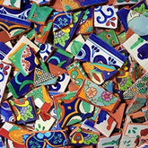 Mextiles broken talavera mix collection 1 adds vibrant color to walls