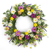 MG MagicGarden artificial spring wreath front door display with vibrant colors