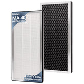 Midiex MA-40 replacement filter 2-pack front view for MA-40 purifiers, promotes cleaner air