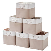 MidmmVick 12x12 cube storage bin folds flat for easy transport and space saving.