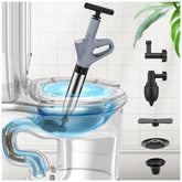 Mieaoll toilet plunger with jet nozzle for quick, reliable unclogging