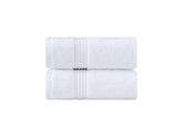 Milara Turkish super-plush towels folded for display with a luxurious velvet feel