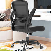 Mimoglad ergonomic chair with flip-up armrests for space-saving work areas