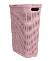 Mind Reader Slim Laundry Hamper 40L capacity top view for easy loading and sorting.