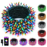 Minetom 82ft 250LED color-changing Christmas lights for vibrant tree decor.