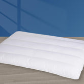MINUPWELL Ultra Flat Pillow king size supports stomach sleepers comfortably.