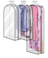 MISSLO 10-inch gusset garment bag with clear visibility for organized suits and coats
