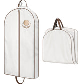 MISSLO 40-inch cotton garment bag fabric close-up showing breathable material