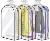 MISSLO 32-inch all-clear garment bag front view for quick item identification.
