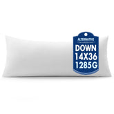 MIULEE 14x36 pillow insert with cotton cover for breathable daily use.