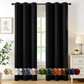 MIULEE blackout curtains 2 panels 40x72 block light for bedrooms