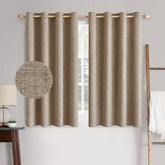 MIULEE blackout curtains copper brown two panels for bedroom privacy