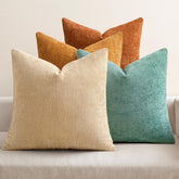 MIULEE chenille pillow cover close-up texture for premium softness.