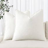 MIULEE linen pillow cover cream with soft texture for cozy living spaces