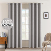 MIULEE linen texture curtain panel 52x84 closeup shows soft faux-linen weave for a serene bedroom.